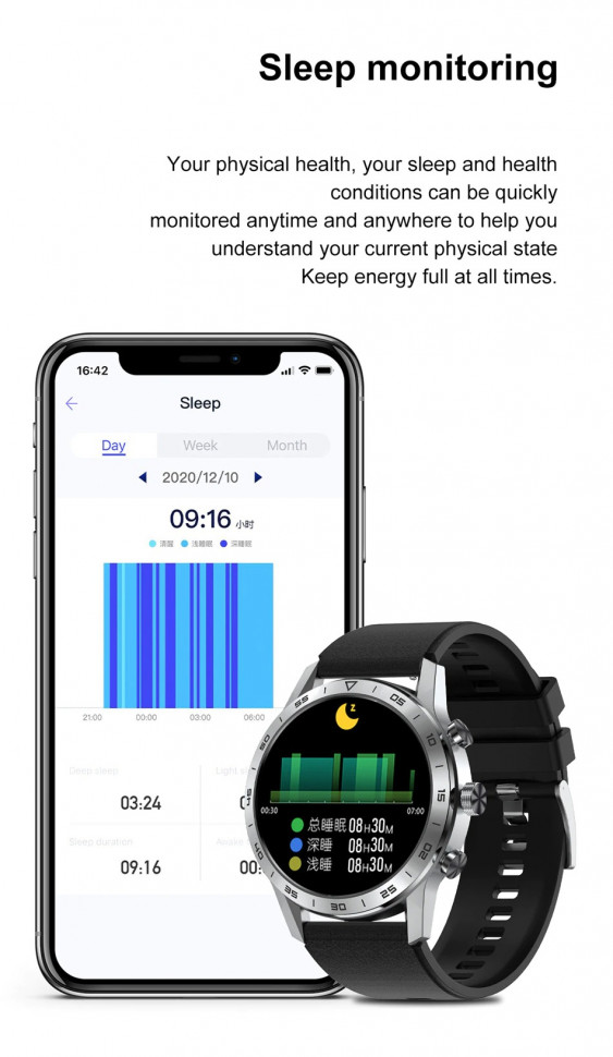Смарт-годинник Smart Device 93 silver steel, 3 ремінці
