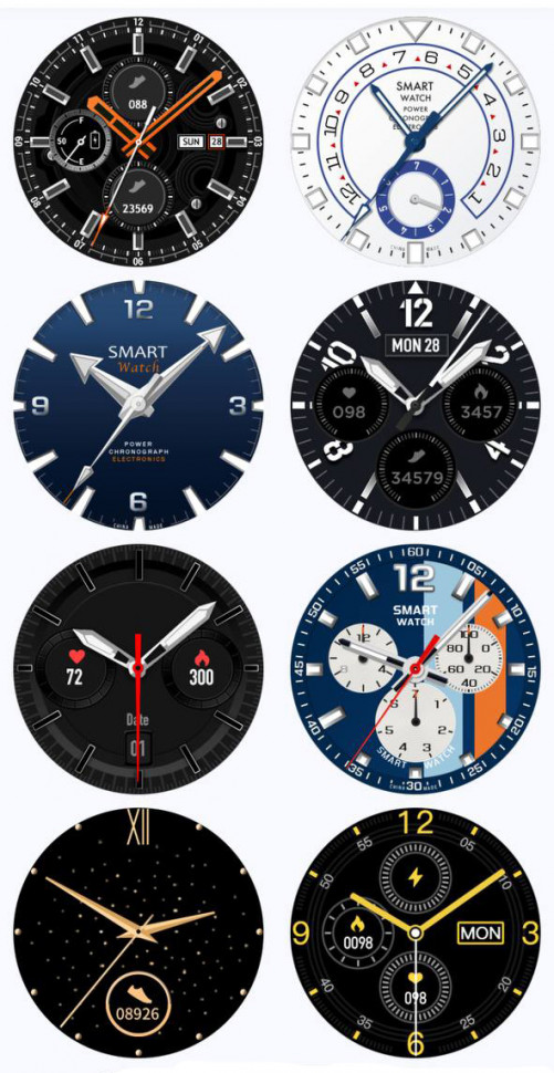 Смарт-годинник Smart Device 93 silver steel, 3 ремінці