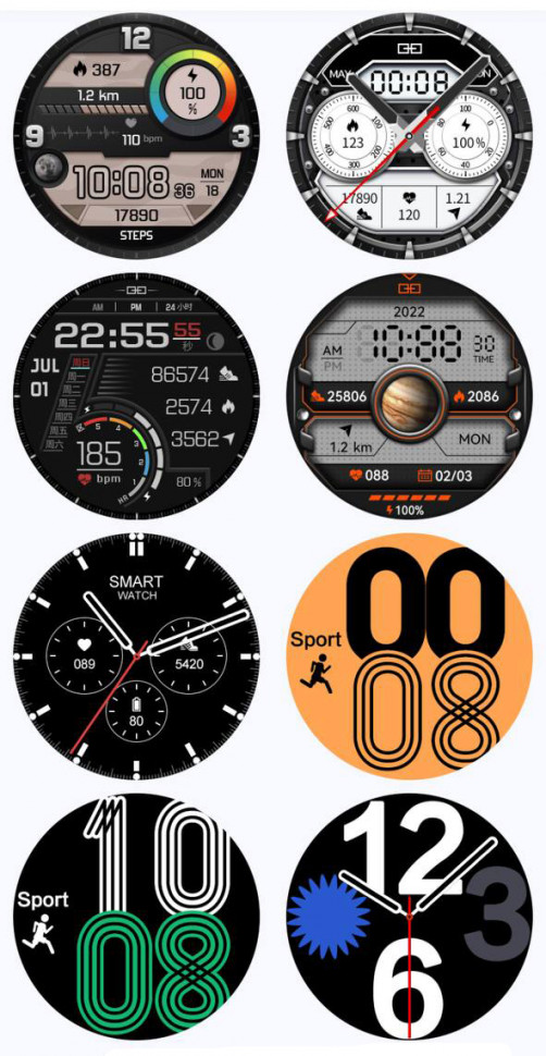 Смарт-годинник Smart Device 93 silver steel, 3 ремінці