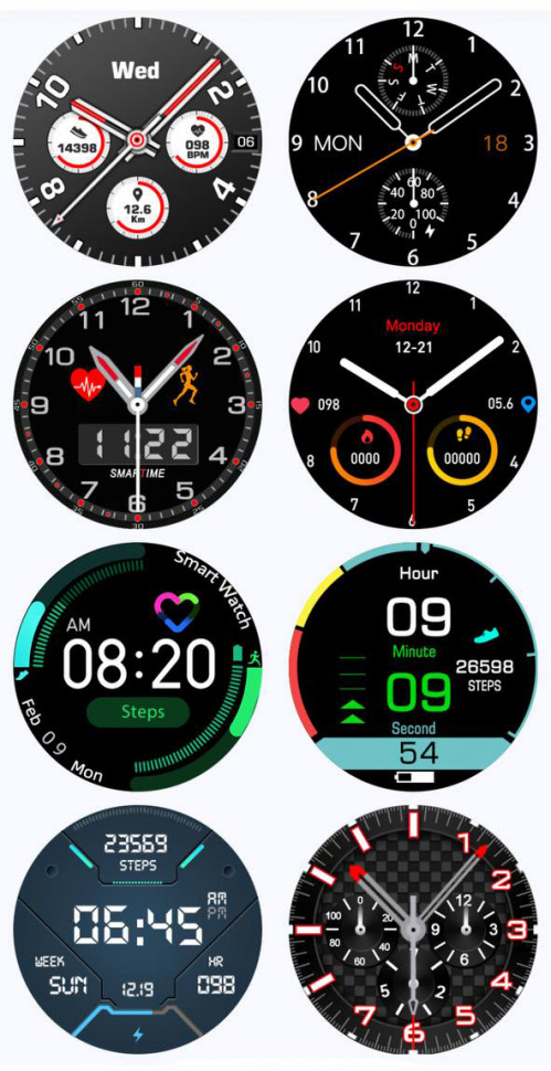 Смарт-годинник Smart Device 93 silver steel, 3 ремінці