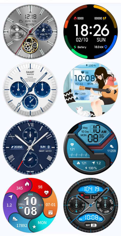 Смарт-годинник Smart Device 93 silver steel, 3 ремінці