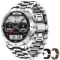Смарт-годинник Smart Device 93 silver steel, 3 ремінці