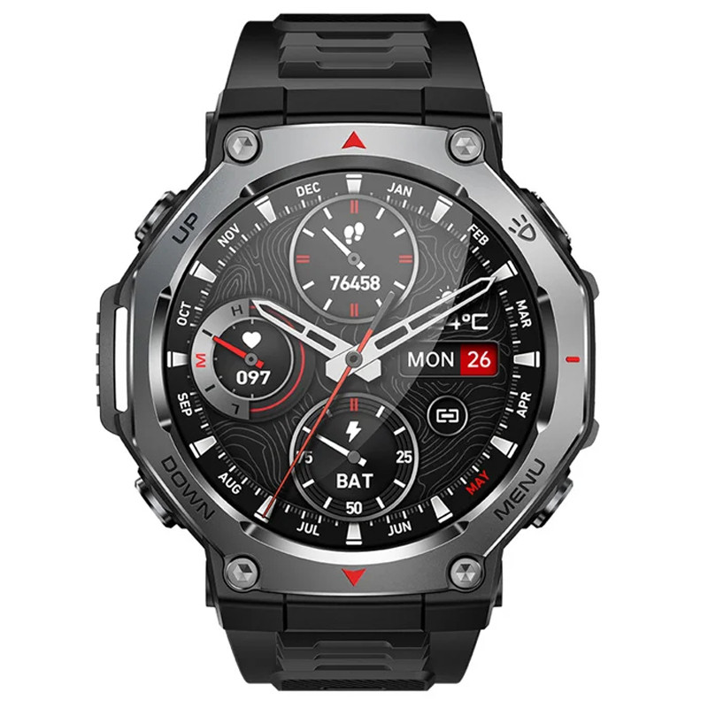 Смарт-годинник Smart Device 30 black steel, 2 ремінці 