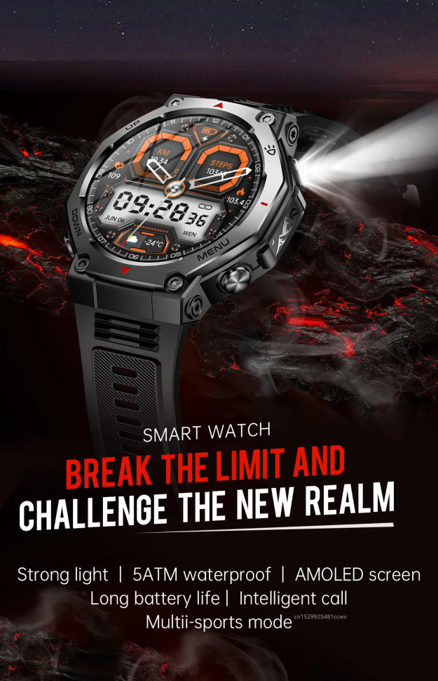 Смарт-годинник Smart Device 30 black steel, 2 ремінці 