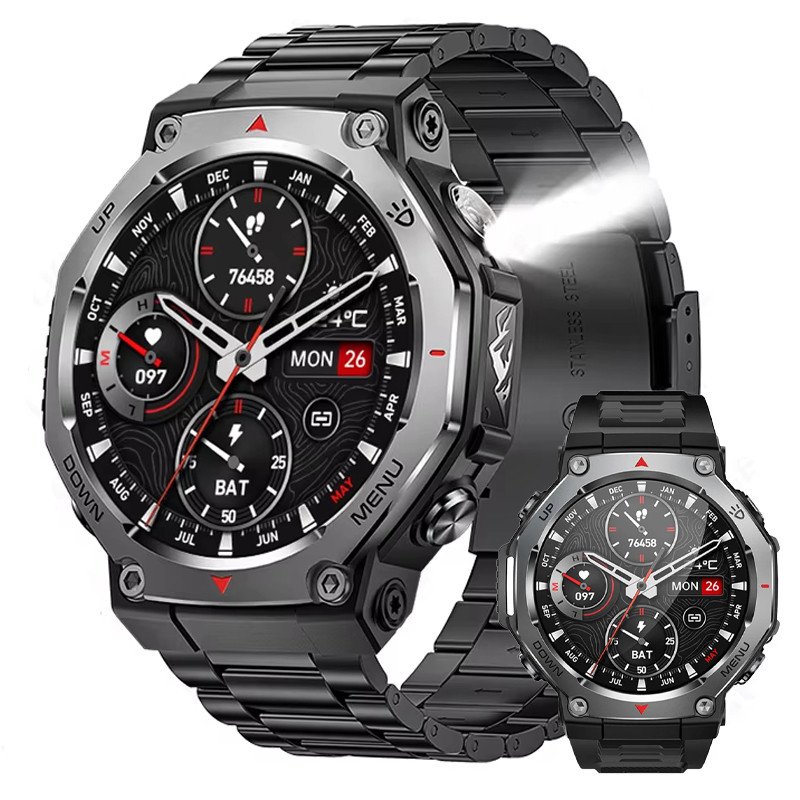 Смарт-годинник Smart Device 30 black steel, 2 ремінці 