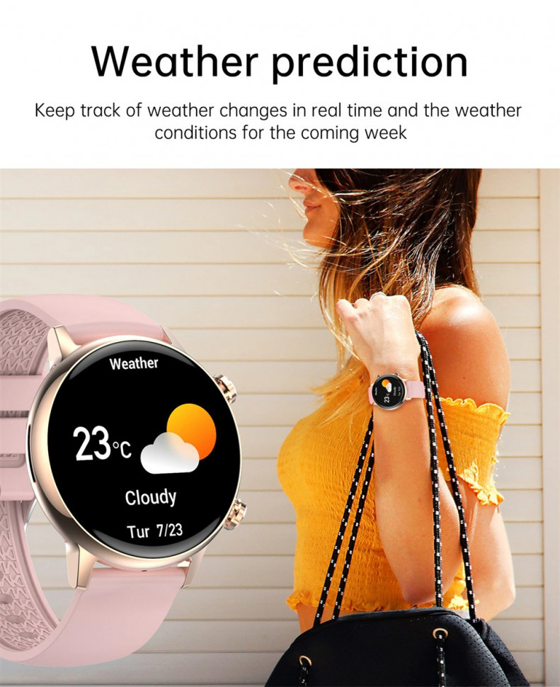 Смарт-годинник Women's Smart Device 8 gold steel