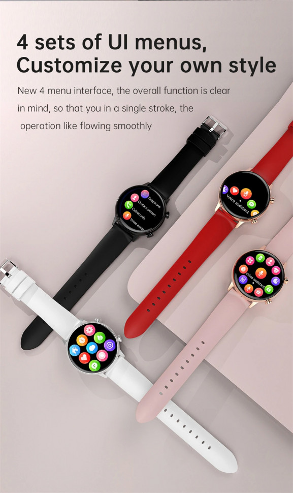 Смарт-годинник Women's Smart Device 8 gold steel