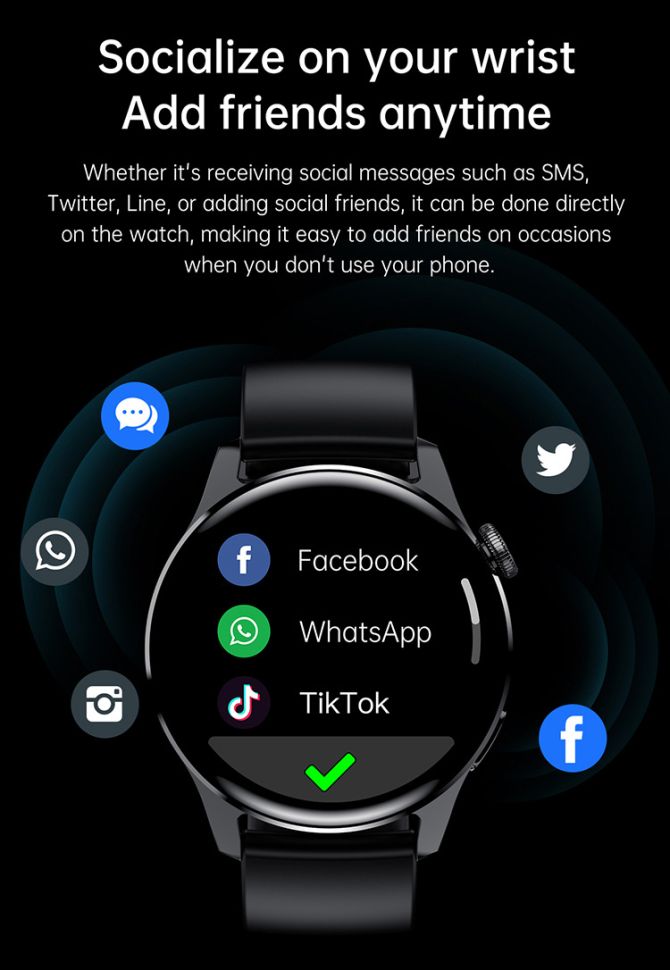 Смарт-годинник Smart Device 85 black steel