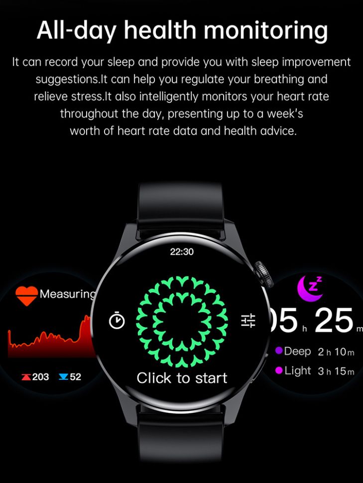 Смарт-годинник Smart Device 85 black steel
