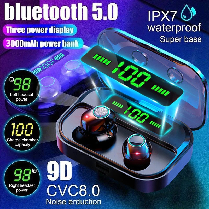 Навушники Bluetooth Air Music + Power Bank 75 Black  