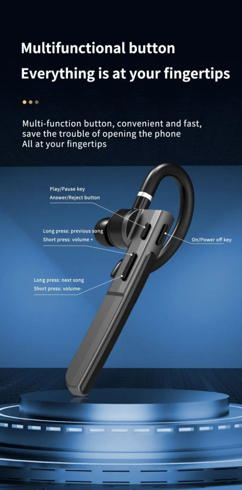 Bluetooth-гарнітура 49 black  