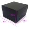 Подарункова коробочка 8х8 см black