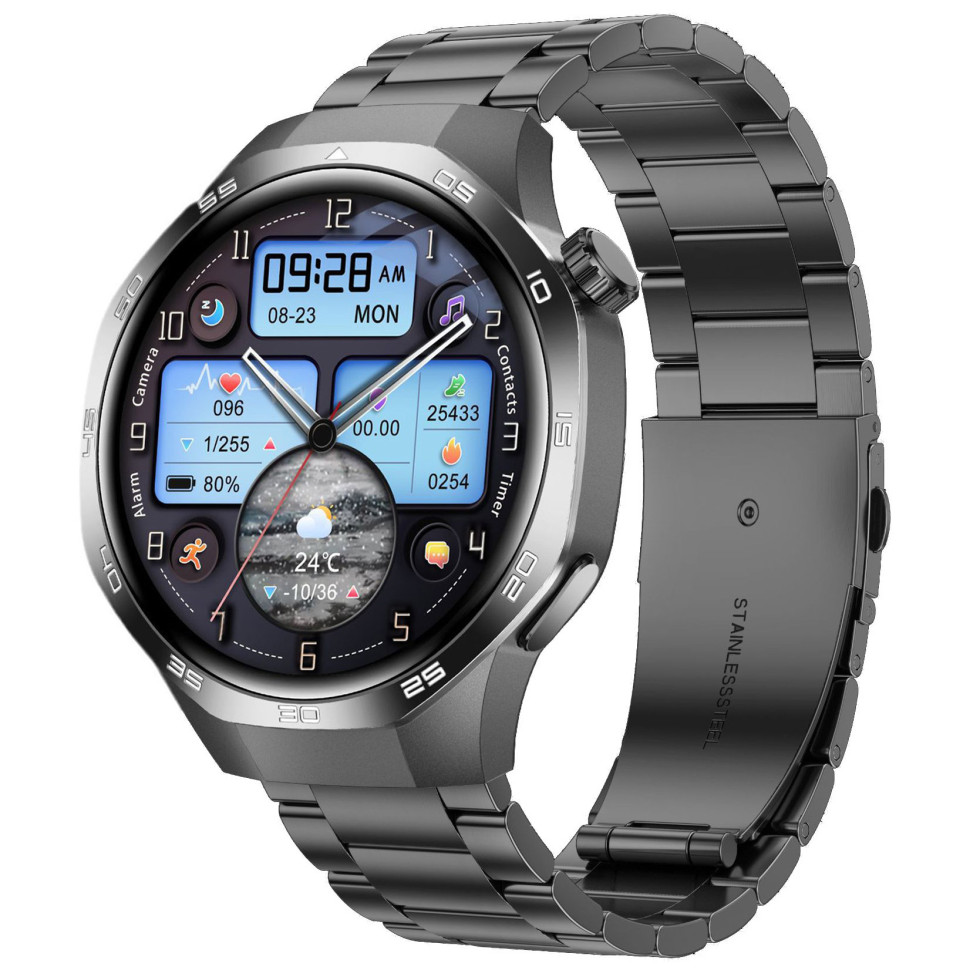 Смарт-годинник Smart Device 33 black steel, 2 ремінці