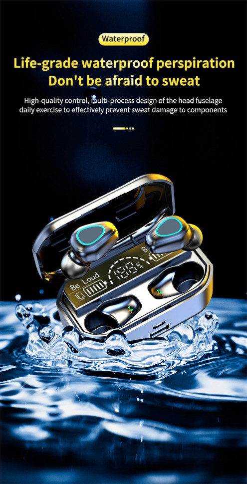 Навушники Bluetooth Air Music + Power Bank 76 Black 