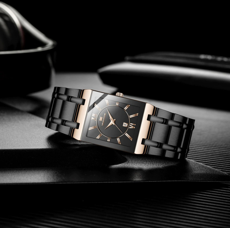 Чоловічий годинник VAVA VOOM black+gold