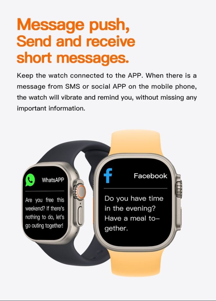 Смарт-годинник Watch Ultra+ alpine loop orange 