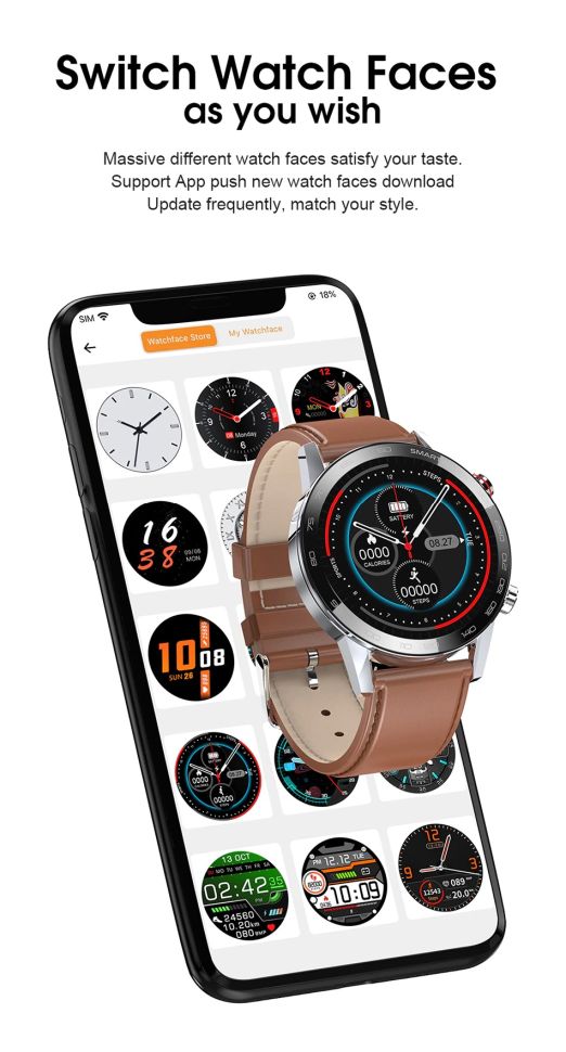 Смарт-годинник Smart Device 71 black steel
