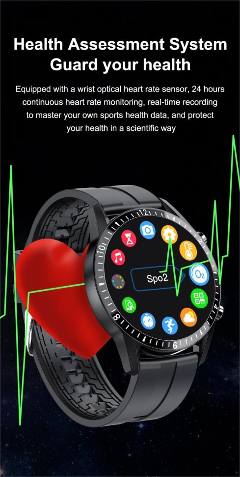 Смарт-годинник Smart Device 71 black steel