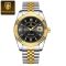 Чоловічий годинник Poedagar gold + silver + black