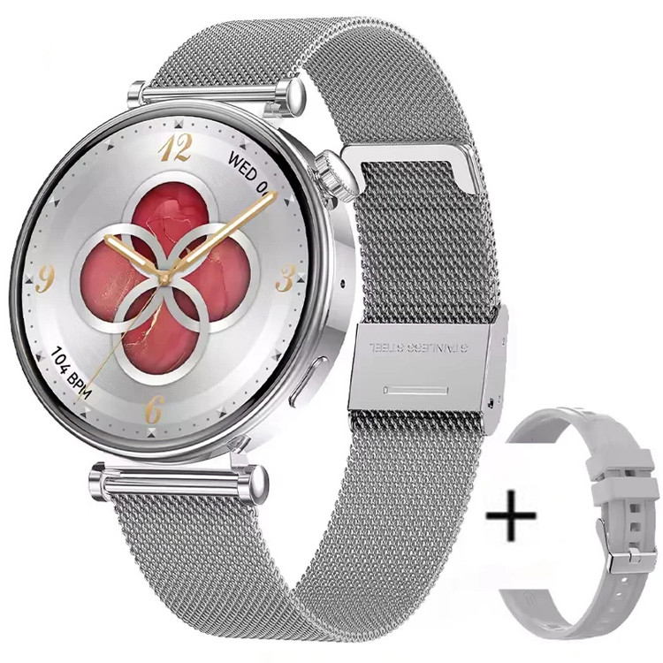 Смарт-годинник Women's Smart Device 20 silver steel, 2 ремінці 