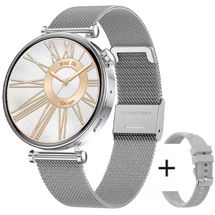 Смарт-годинник Women's Smart Device 20 silver steel, 2 ремінці 