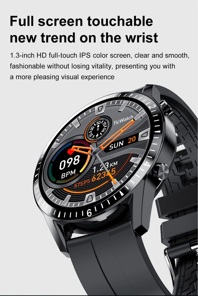 Смарт-годинник Smart Device 71 black silicon