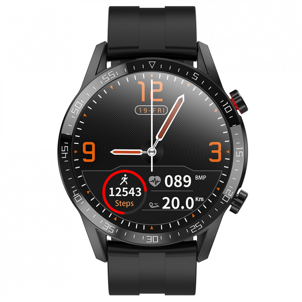 Смарт-годинник Smart Device 71 black silicon