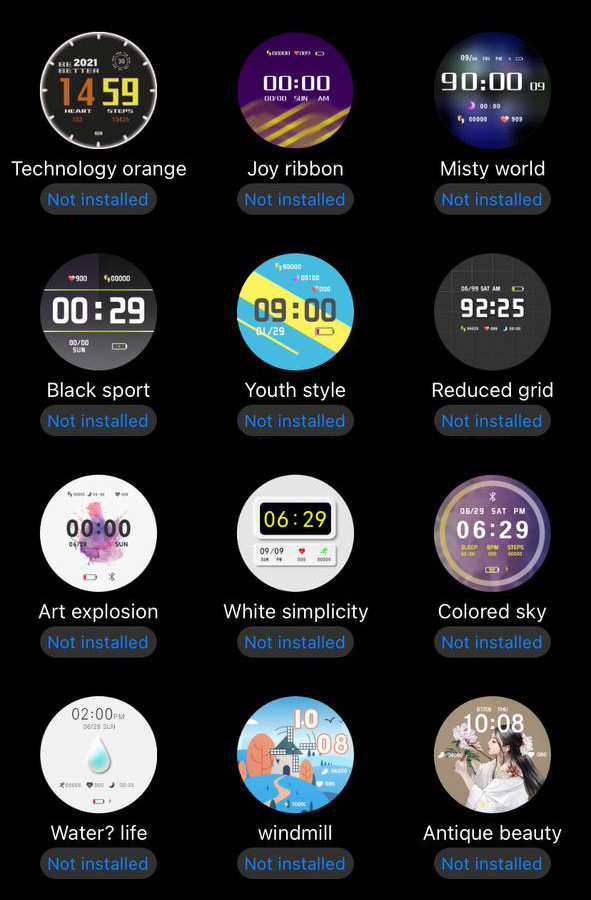 Смарт-годинник Smart Device 71 black silicon