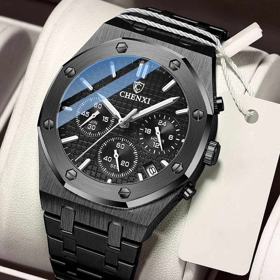 Чоловічий годинник CHENXI black+black