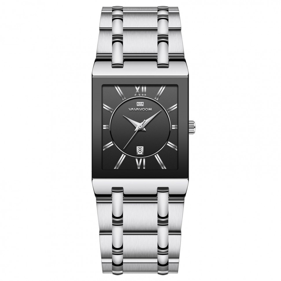 Чоловічий годинник VAVA VOOM silver+black