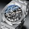 Чоловічий годинник механічний CHENXI silver+black 