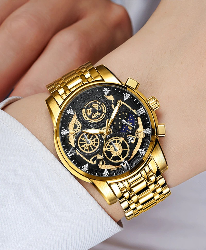 Чоловічий годинник VAVA VOOM gold