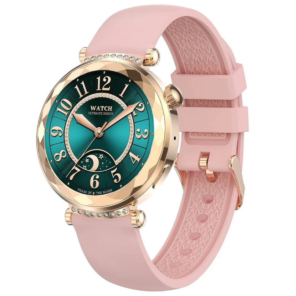 Смарт-годинник Women's Smart Device 21 gold+silicon