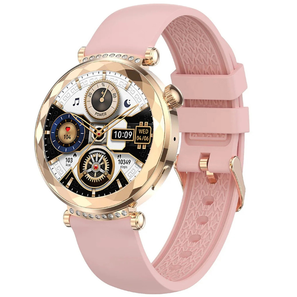 Смарт-годинник Women's Smart Device 21 gold+silicon