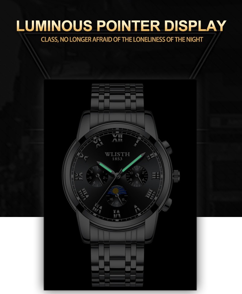 Чоловічий годинник WLISTH black