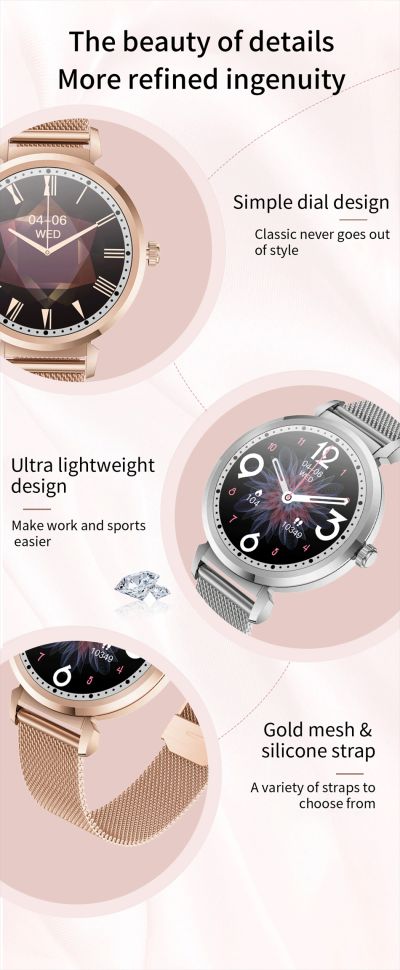 Смарт-годинник Women's Smart Device 4 silver steel 