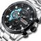 Чоловічий годинник Curren silver + black