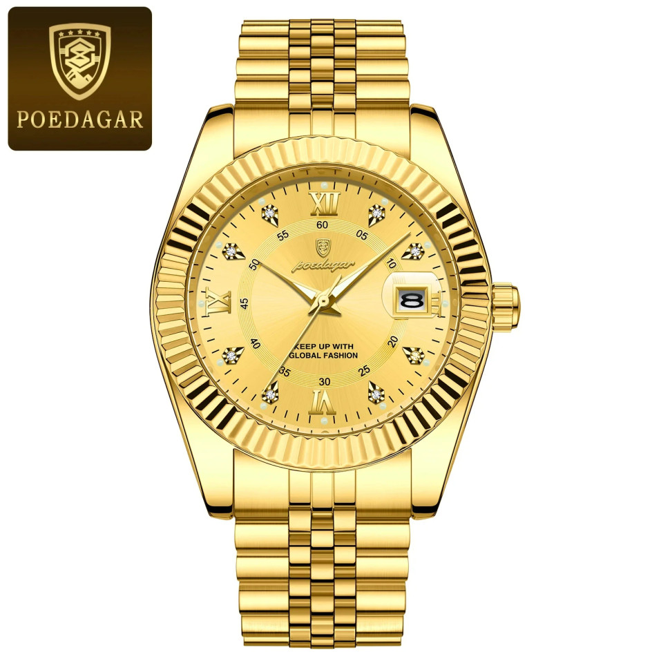 Чоловічий годинник Poedagar gold 