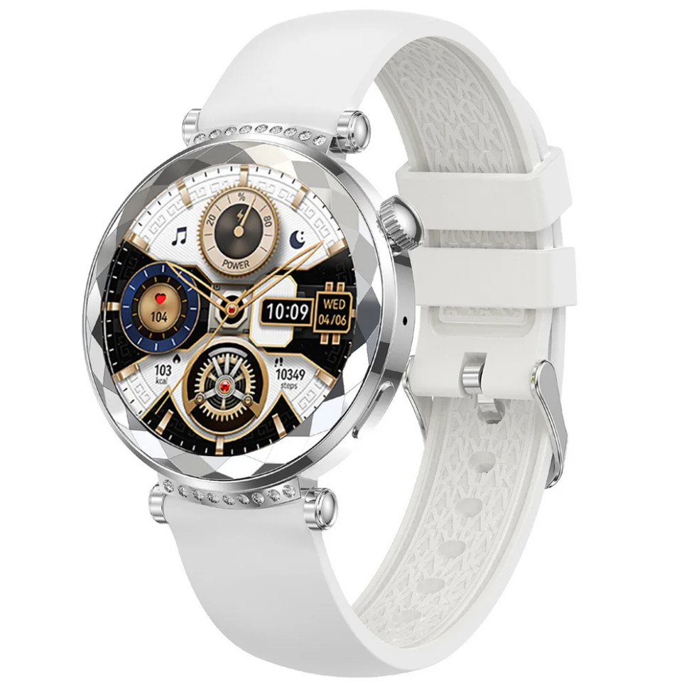 Смарт-годинник Women's Smart Device 21 silver+silicon