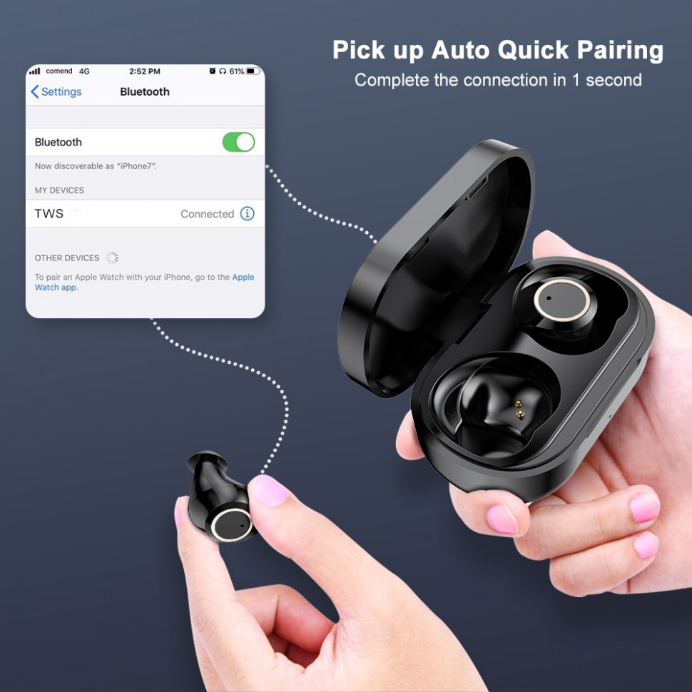 Навушники Bluetooth Air Music 13 Black 
