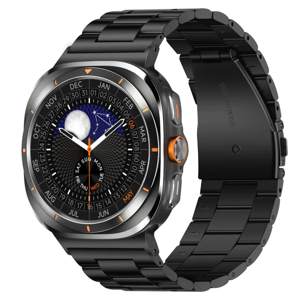 Смарт-годинник протиударний Smart Device 26 black steel, 3 ремінці