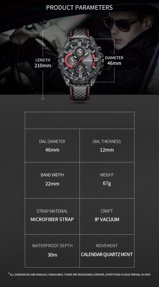 Чоловічий годинник VAVA VOOM black 