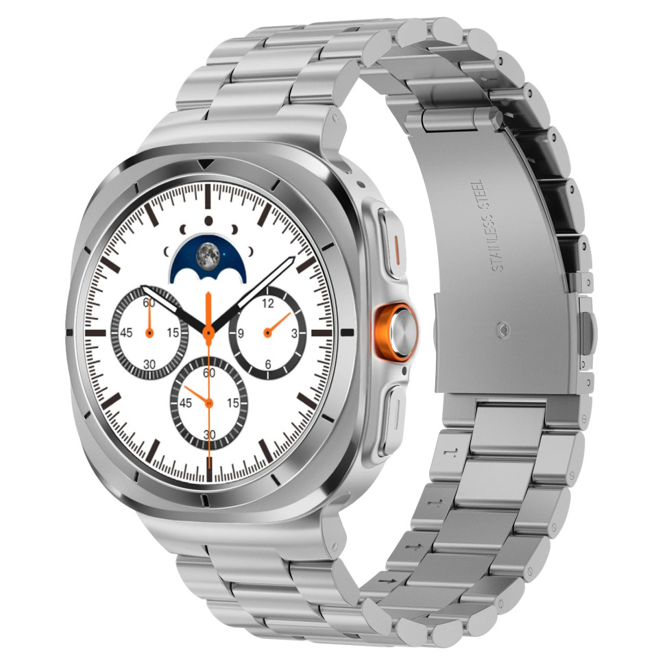 Смарт-годинник протиударний Smart Device 26 silver steel, 3 ремінці