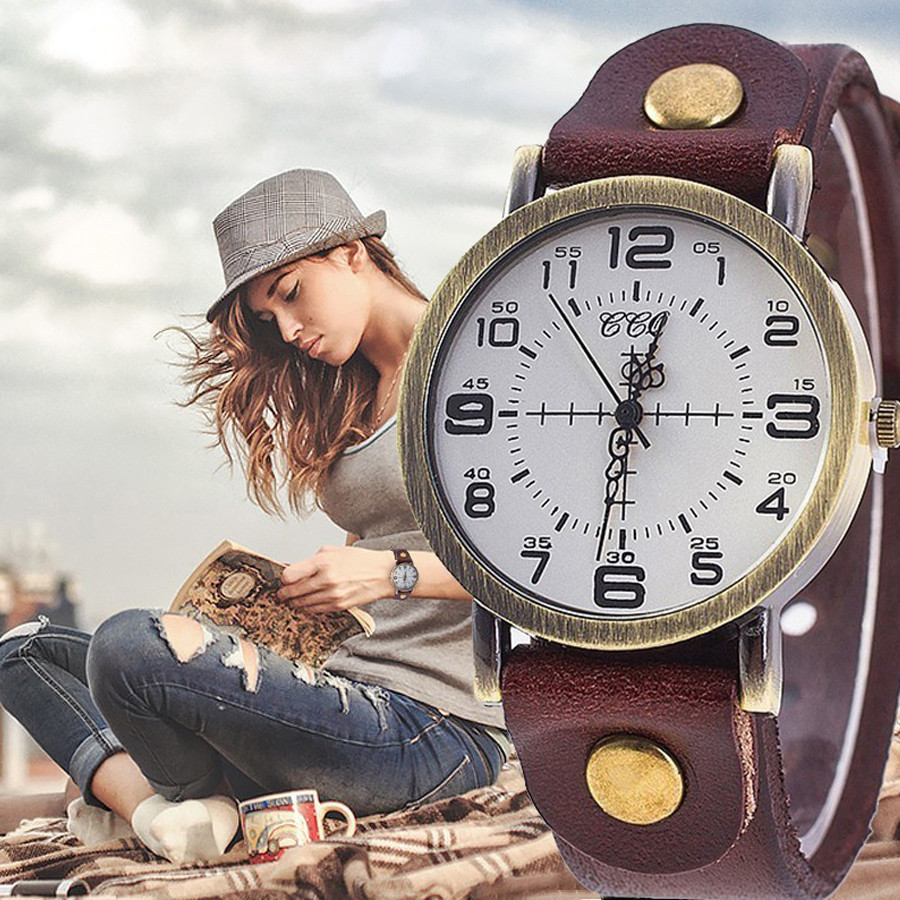 Жіночий годинник brown №6452 