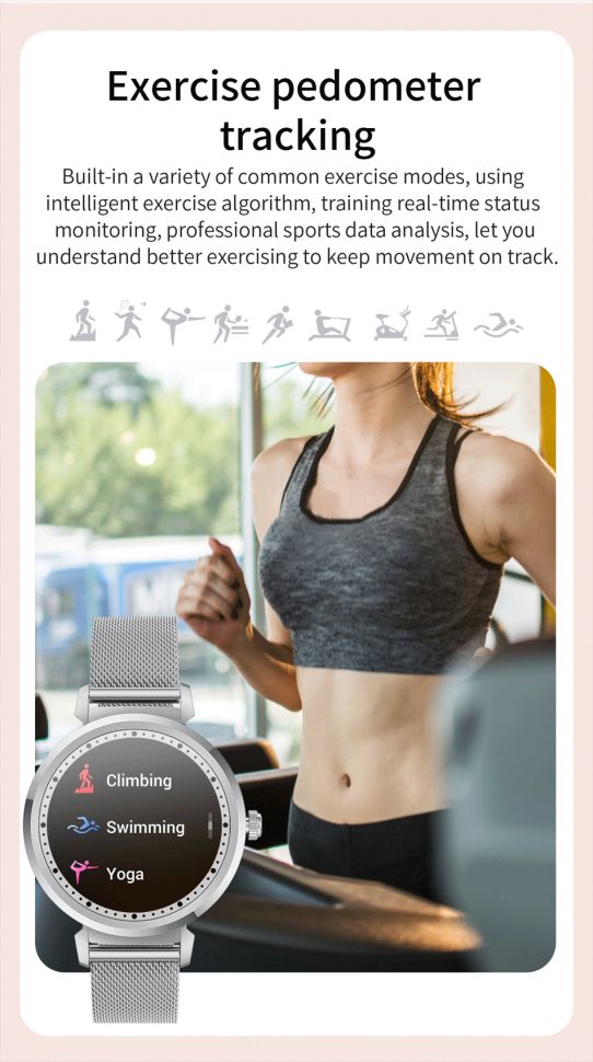Смарт-годинник Women's Smart Device 4 silver