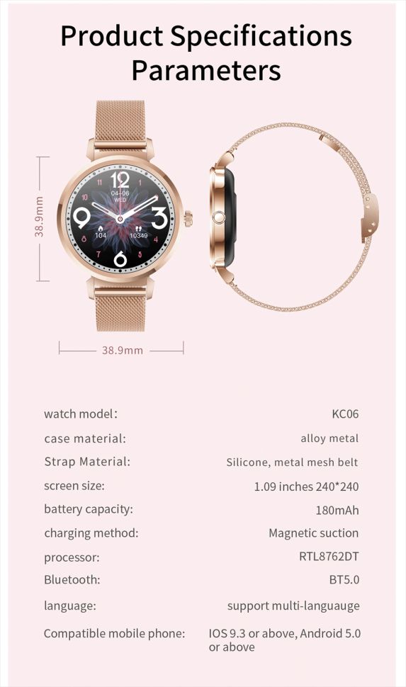 Смарт-годинник Women's Smart Device 4 silver