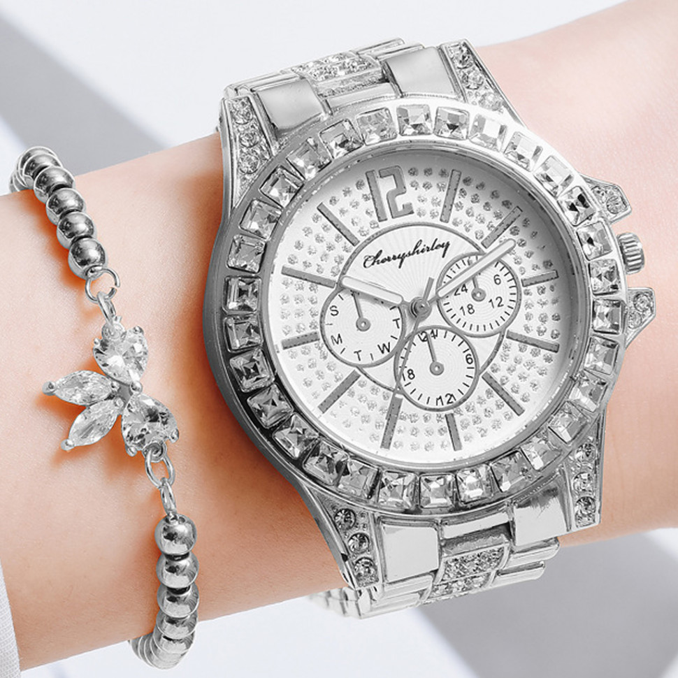 Жіночий годинник + браслет silver №30042 