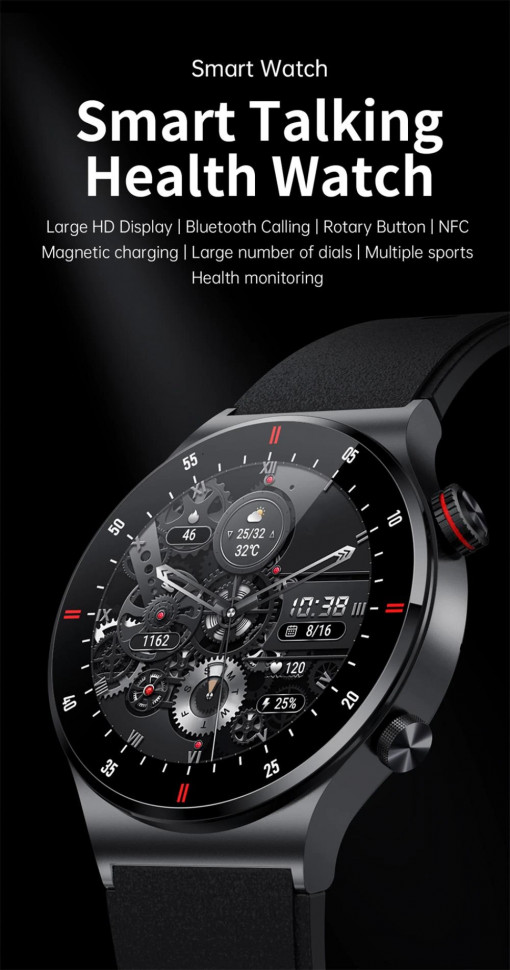 Смарт-годинник Smart Device 95 black steel, 2 ремінці