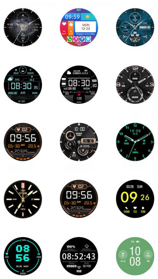 Смарт-годинник Smart Device 95 black steel, 2 ремінці