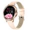 Смарт-годинник Women's Smart Device 6 gold шкіряний ремінець